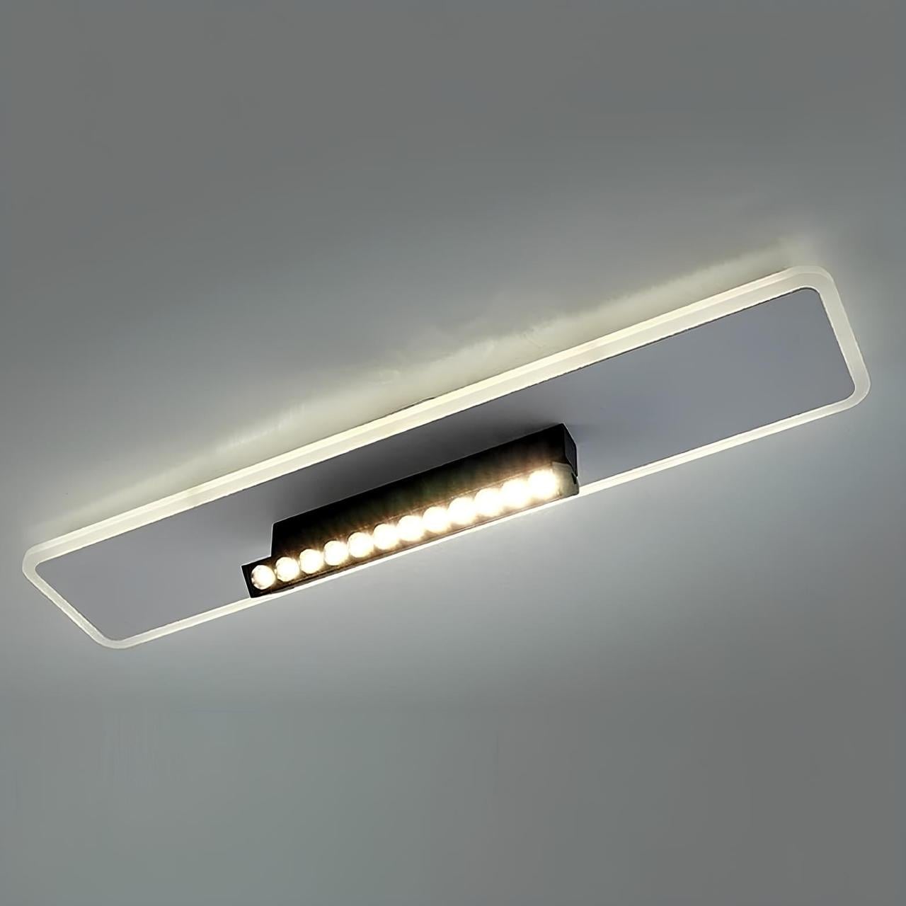 Люстра светодиодная Svet с комбинированным освещением 50W+10W 3000-6000К Белый/Черный (SY-16052/2 WH+BK)