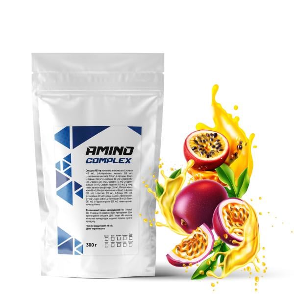 Аминокомплекс Amino Complex Маракуйя 90% белка на 12 порций 300 г (21-125-am-300.m)