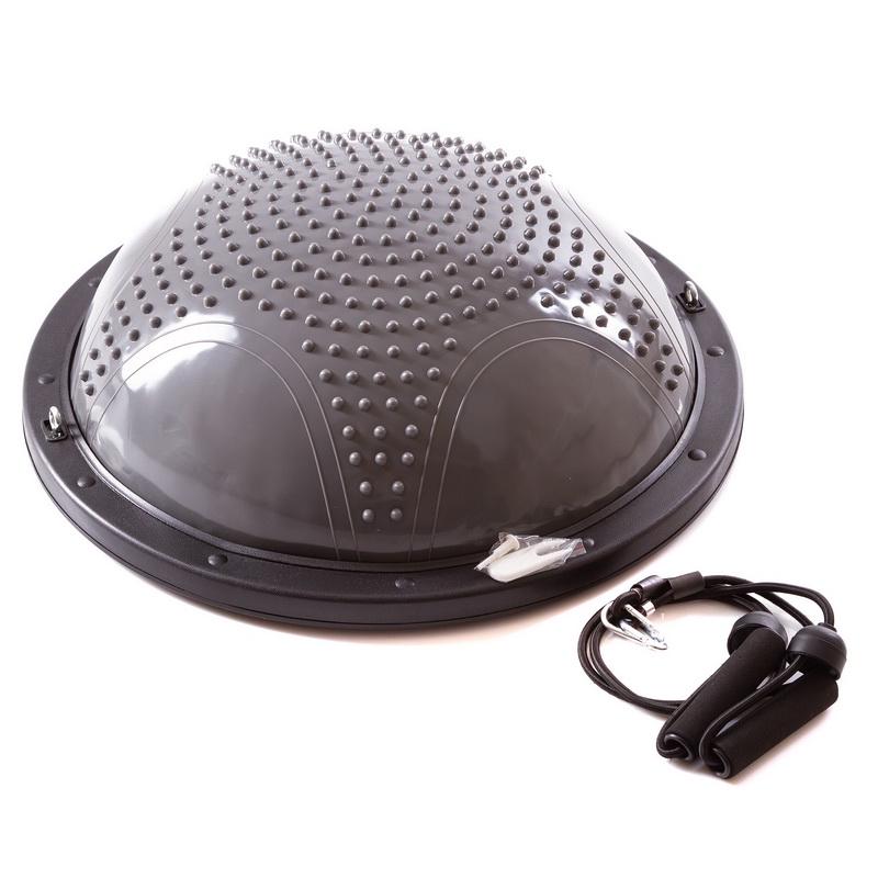 Полусфера для фитнеса с эспандерами Zelart BOSU SPOINT FI-1925 Серый (DR004898) - фото 2 Полусфера для фитнеса с эспандерами Zelart BOSU SPOINT FI-1925 Серый (DR004898) - фото 2