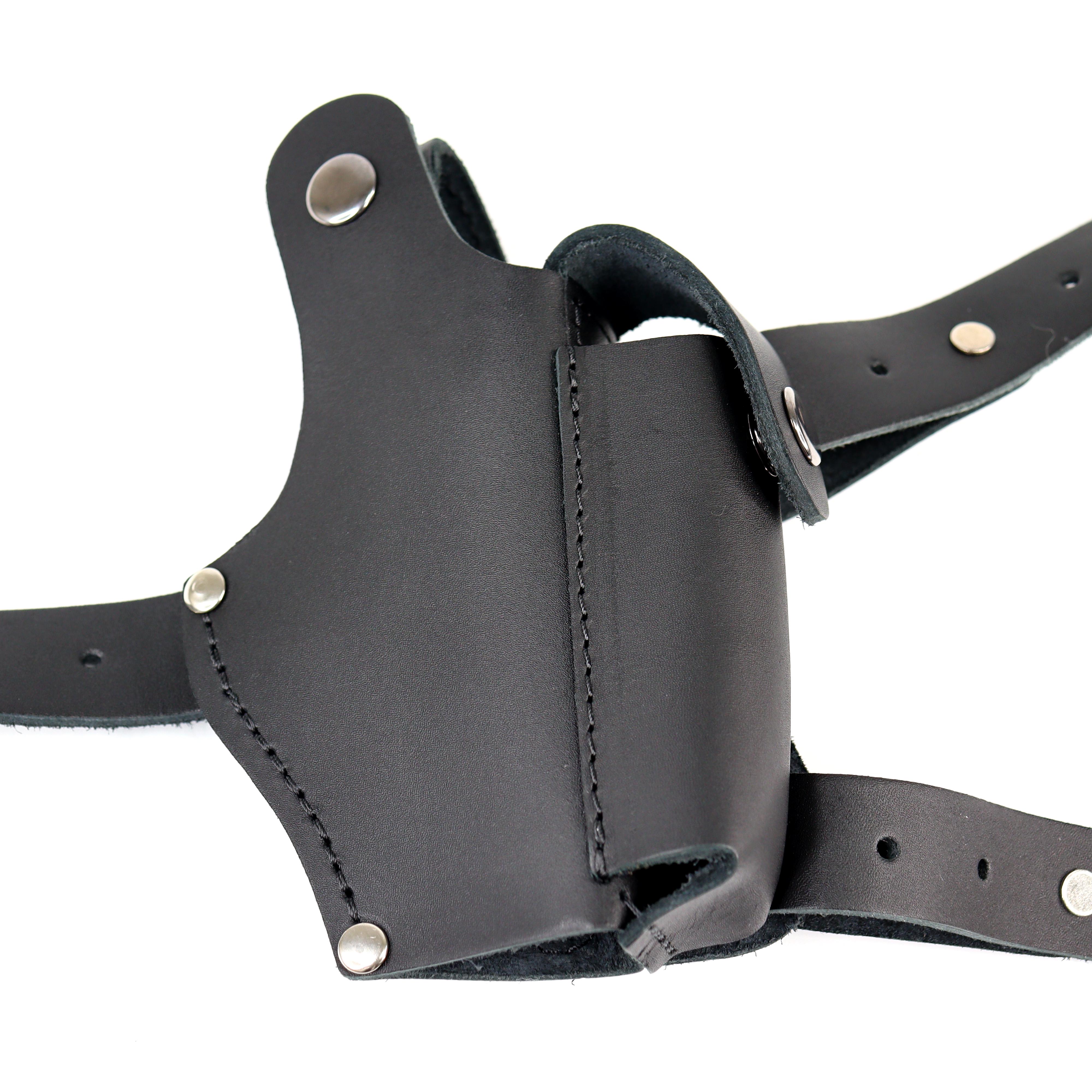 Кобура оперативна під ПМ із відділенням під магазин шкіряна неформована Чорний (011542) - фото 2 Кобура оперативна під ПМ із відділенням під магазин шкіряна неформована Чорний (011542) - фото 2