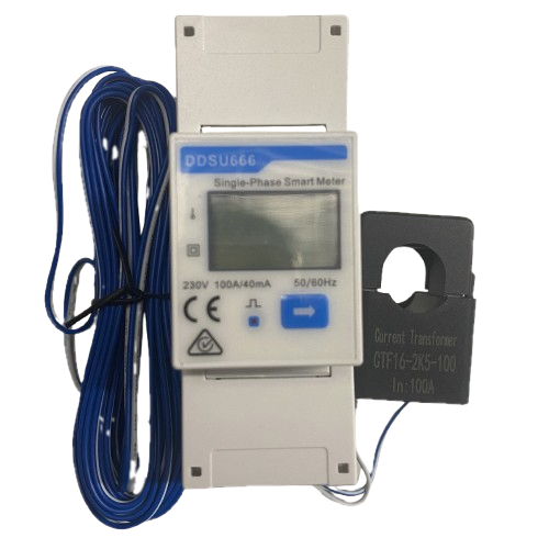 Высокоточный однофазный счетчик HYXiPower 100 А модульный LCD-дисплей Белый (DDSU666) Высокоточный однофазный счетчик HYXiPower 100 А модульный LCD-дисплей Белый (DDSU666)