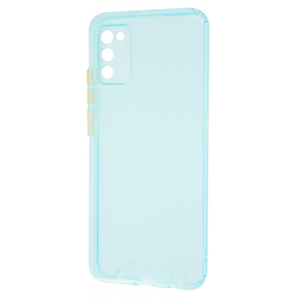 Чехол прозрачный Acid Color Case Samsung Galaxy A02s (A025F) sky blue