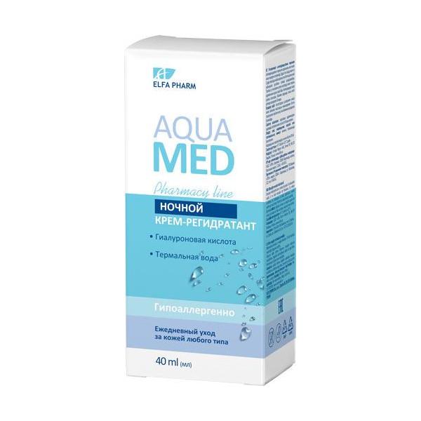 Elfa Pharm aqua med нічний крем-регідратанти 40мл (5901845503617)