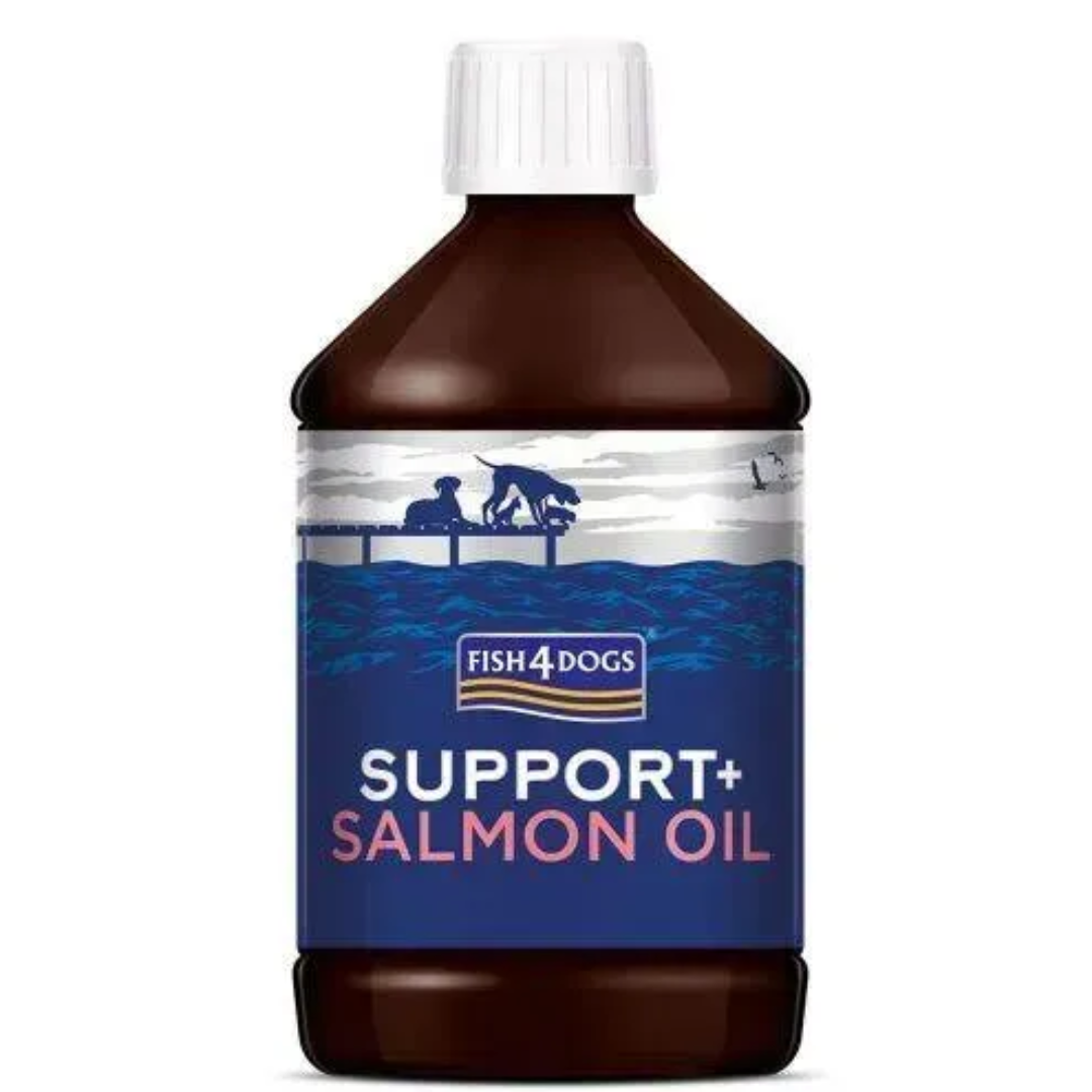Лососевое масло для собак Fish4Dogs Support+ Salmon Oil 500 мл