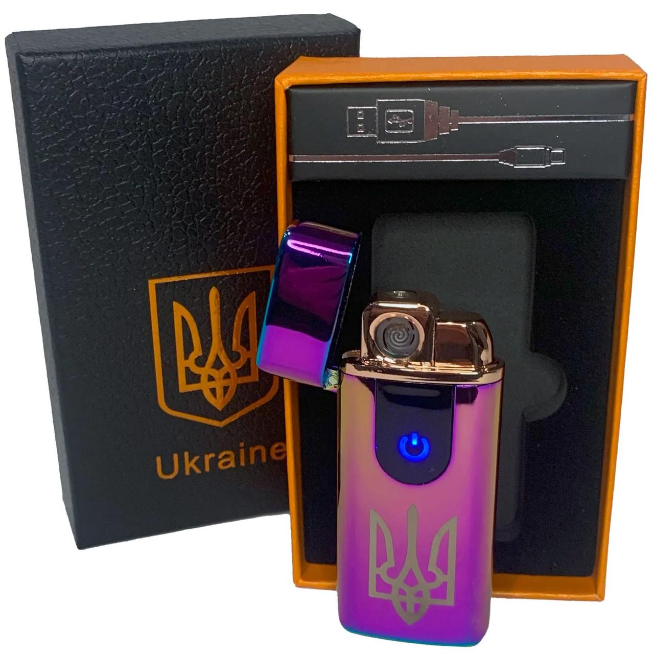 Запальничка електрична/газова Україна HL-431 із USB-зарядкою Хамелеон