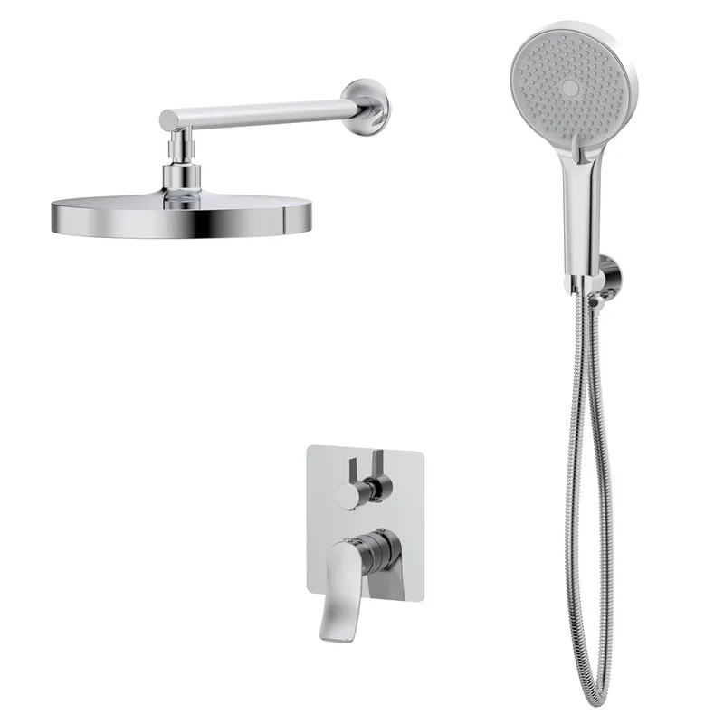 Душевая система встроенная Haiba Bolero 003 Inner со смесителем и тропическим душем (HB9640)