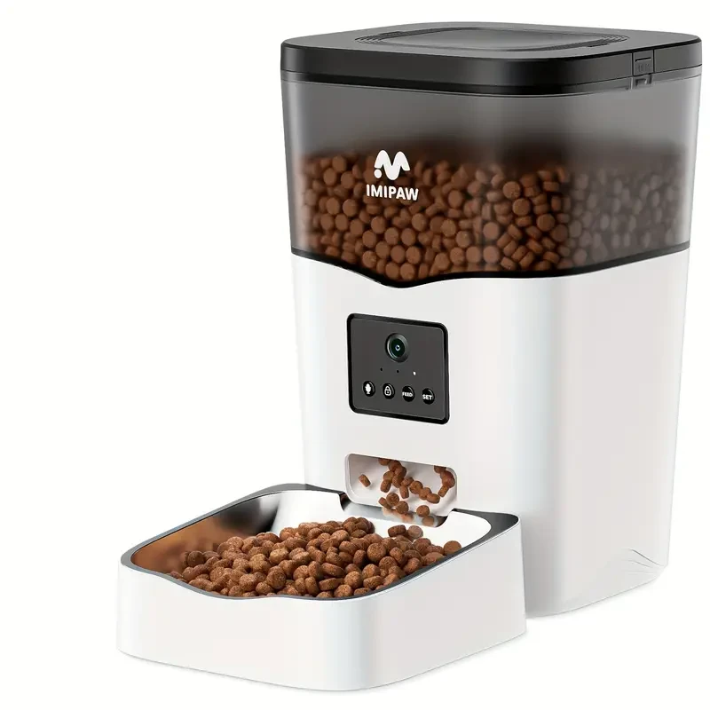 Умная кормушка IMIPAW 3L для кошек и собак с WiFi и HD-камерой 3 л 10 порций Белый (2692896962)
