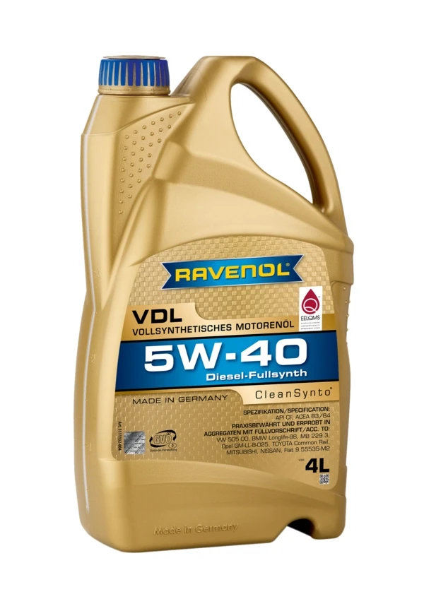 Моторна олива RAVENOL VDL 5W-40 синтетика 4 л (1111132-004) Моторна олива RAVENOL VDL 5W-40 синтетика 4 л (1111132-004)