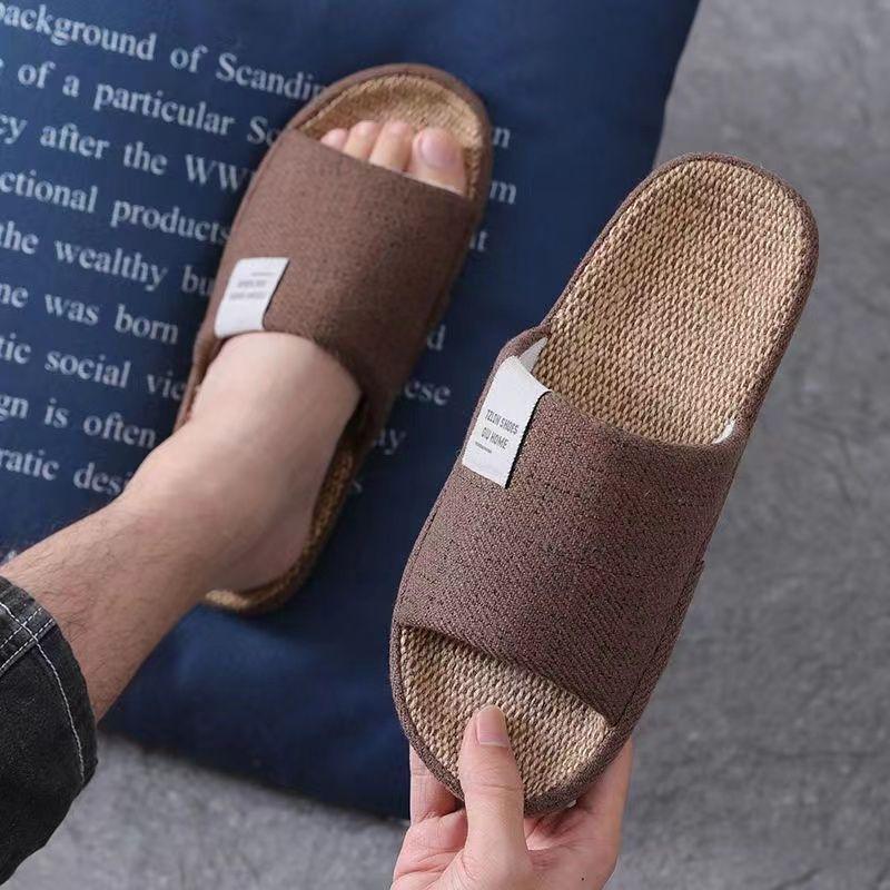 Капці лляні Еліт TZLDN з відкритим носком р. 45/46 29,5 см Коричневий (29440020) - фото 2 Капці лляні Еліт TZLDN з відкритим носком р. 45/46 29,5 см Коричневий (29440020) - фото 2