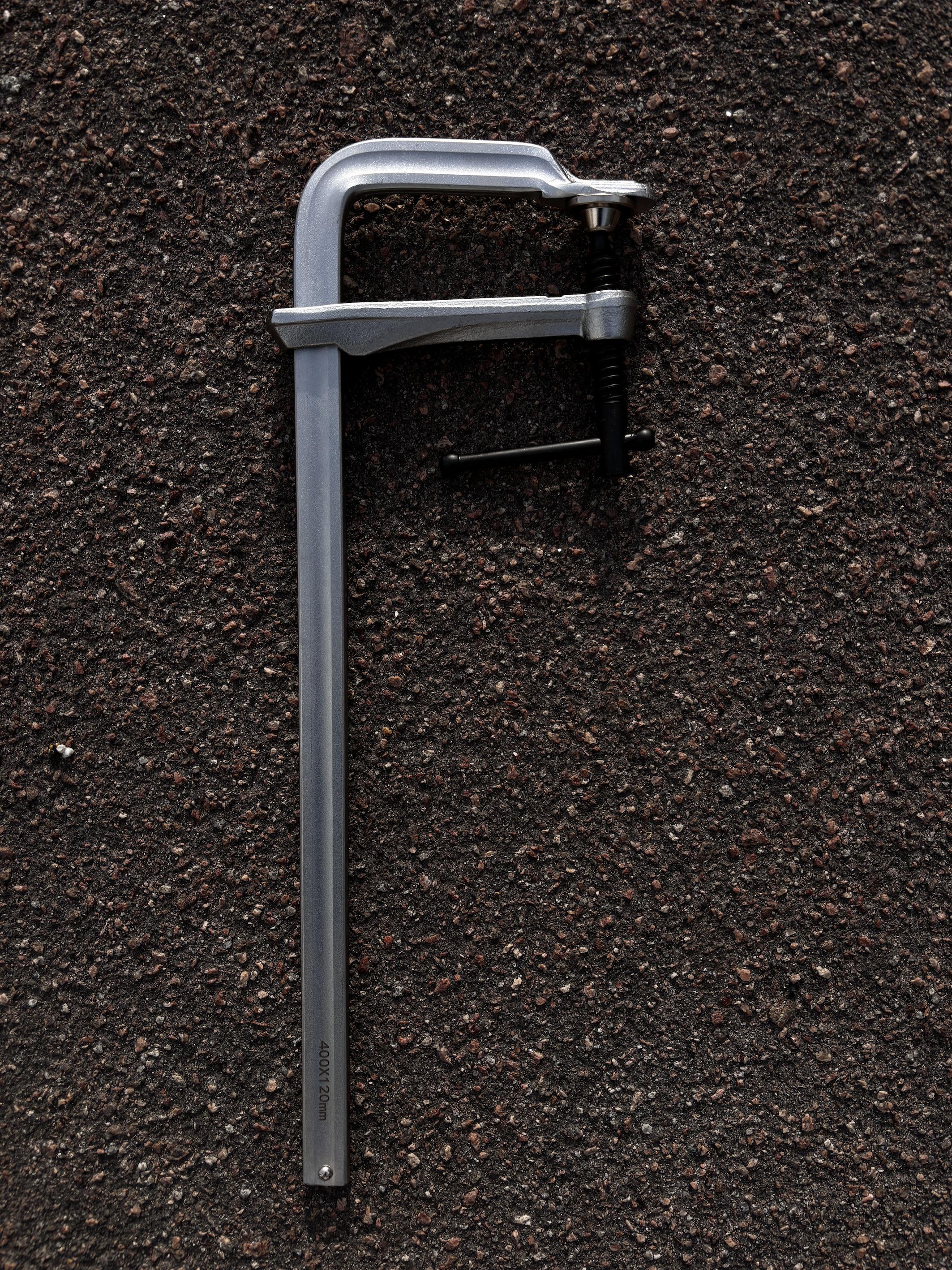 Струбцина F-образная винтовая цельнометаллическая для фиксации дерева и металла 400х120 мм - фото 4