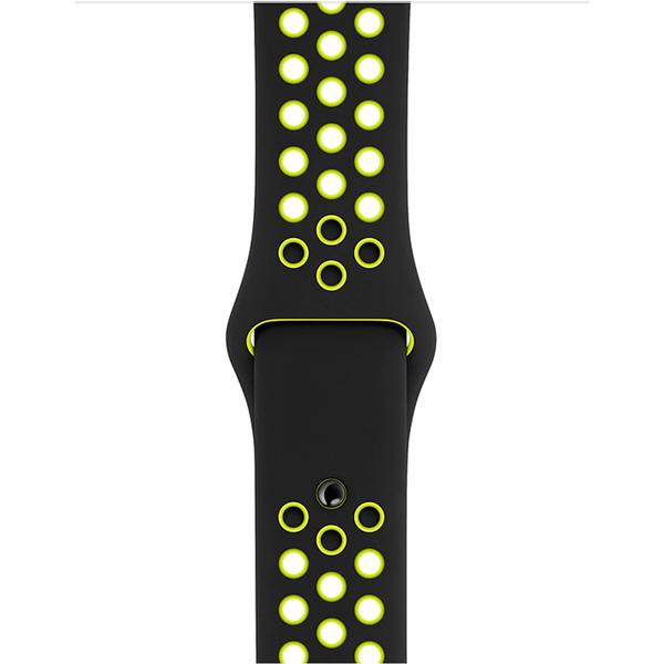 Ремешок для Apple Watch Armor Standart Nike силиконовый 42-44 мм L/M/S Black Volt - фото 3