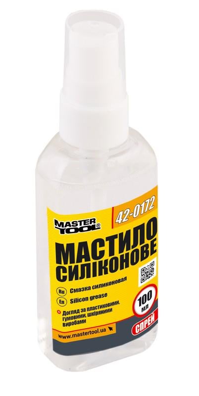 Смазочное масло силиконовое MasterTool 100 г спрей (42-0172)