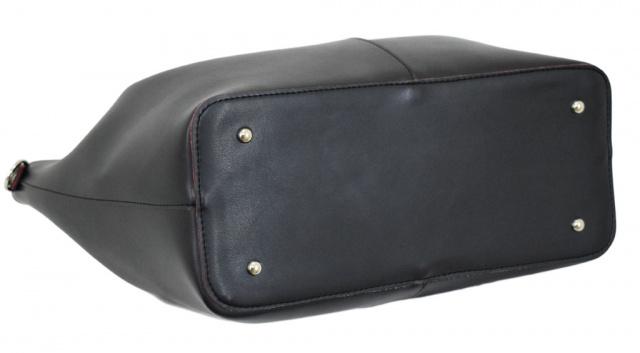 Сумка жіноча з шкірозамінника Чорний - фото 4