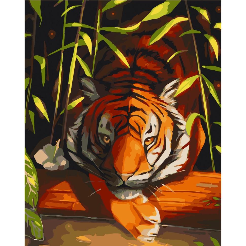 Картина по номерам ART CRAFT Бенгальский тигр лак 40х50 см (2987253928)