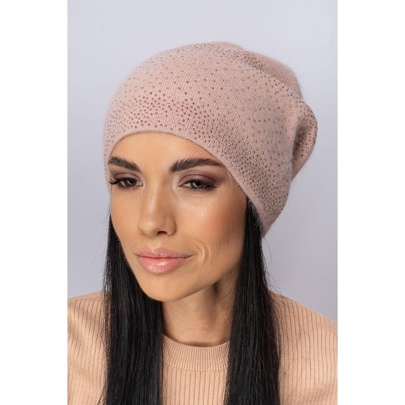 Шапка женская ангоровая Leks Сузирья one size Антик - фото 1