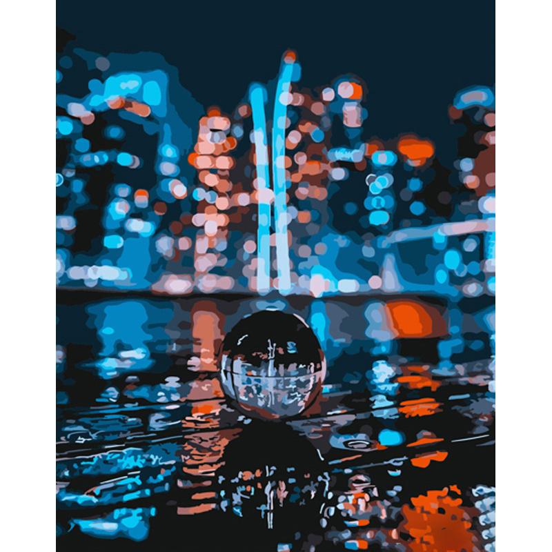 Картина по номерам Strateg Премиум Капля в городе 40x50 см (GS859)