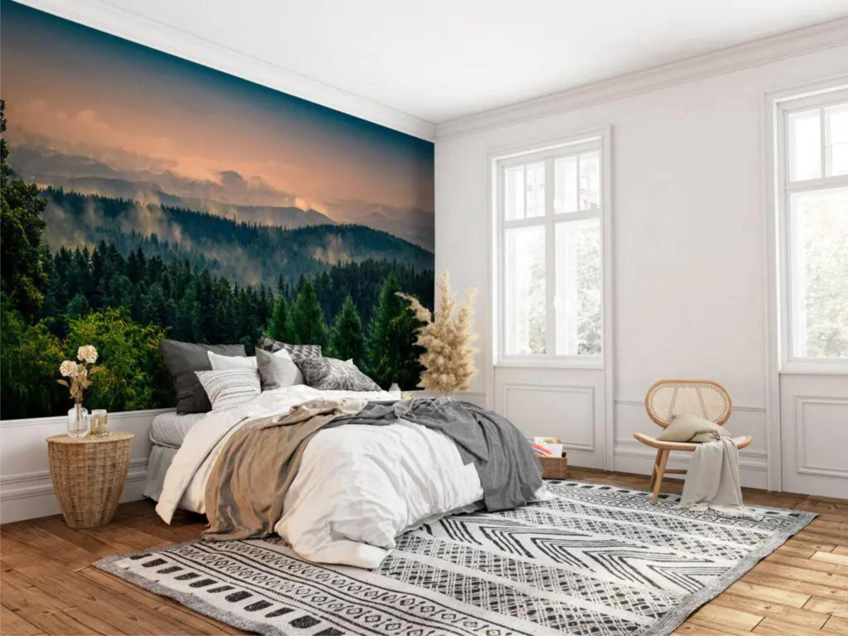 Фотообои Лес Разноцветный (000373)