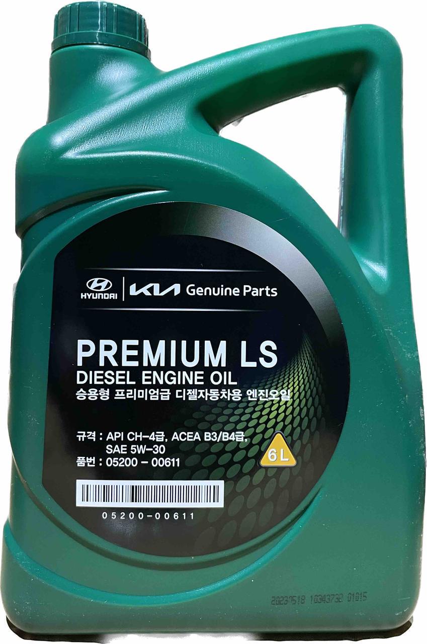 Моторное масло Mobis Premium LS Diesel 5W-30 6 л (0520000611)