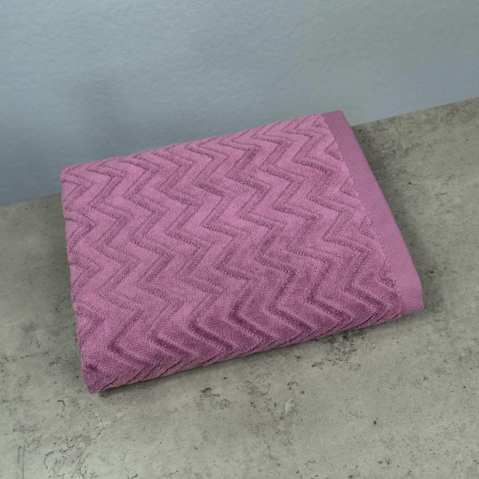 Полотенце для лица и рук GM Textile жаккардовое с велюром 40x70 см Фиолетовый (550-70-gv-fiolet)