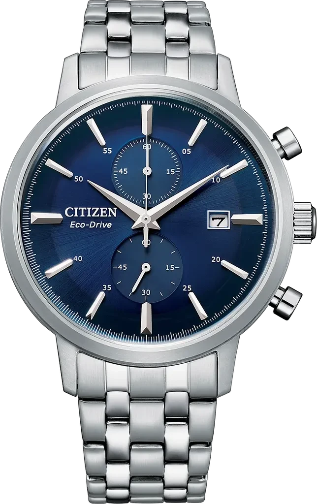 Наручные часы мужские Citizen CA7060-88L Eco-Drive со стальным корпусом и синим циферблатом Наручные часы мужские Citizen CA7060-88L Eco-Drive со стальным корпусом и синим циферблатом