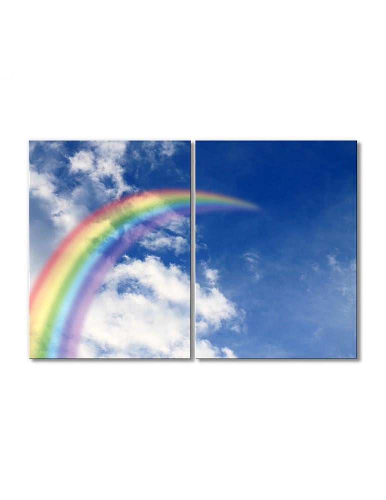 Картина модульная Радуга в небо 2 модуля 90x135 см