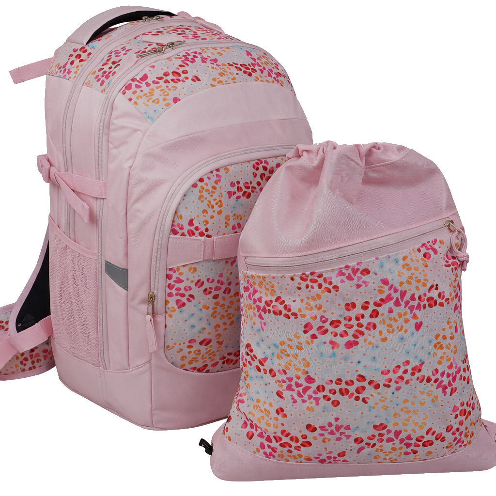 Набор школьный Live in Style рюкзак/сумка для обуви полиэстер Розовый