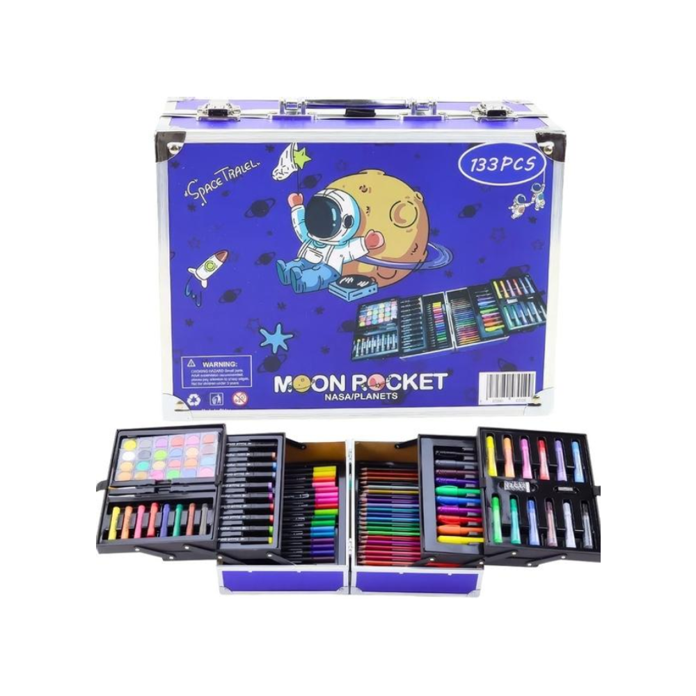 Дитячий набір для малювання та творчості в кейсі 133 пр. (1330) - фото 4 Дитячий набір для малювання та творчості в кейсі 133 пр. (1330) - фото 4