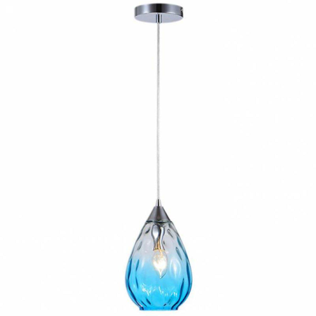 Люстра подвесная Light House SRS-19783-1C Хром/Голубой