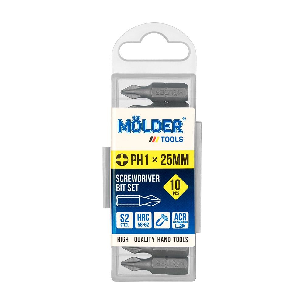 Набор бит Molder PH1x25мм 10 шт. (MT7012510)
