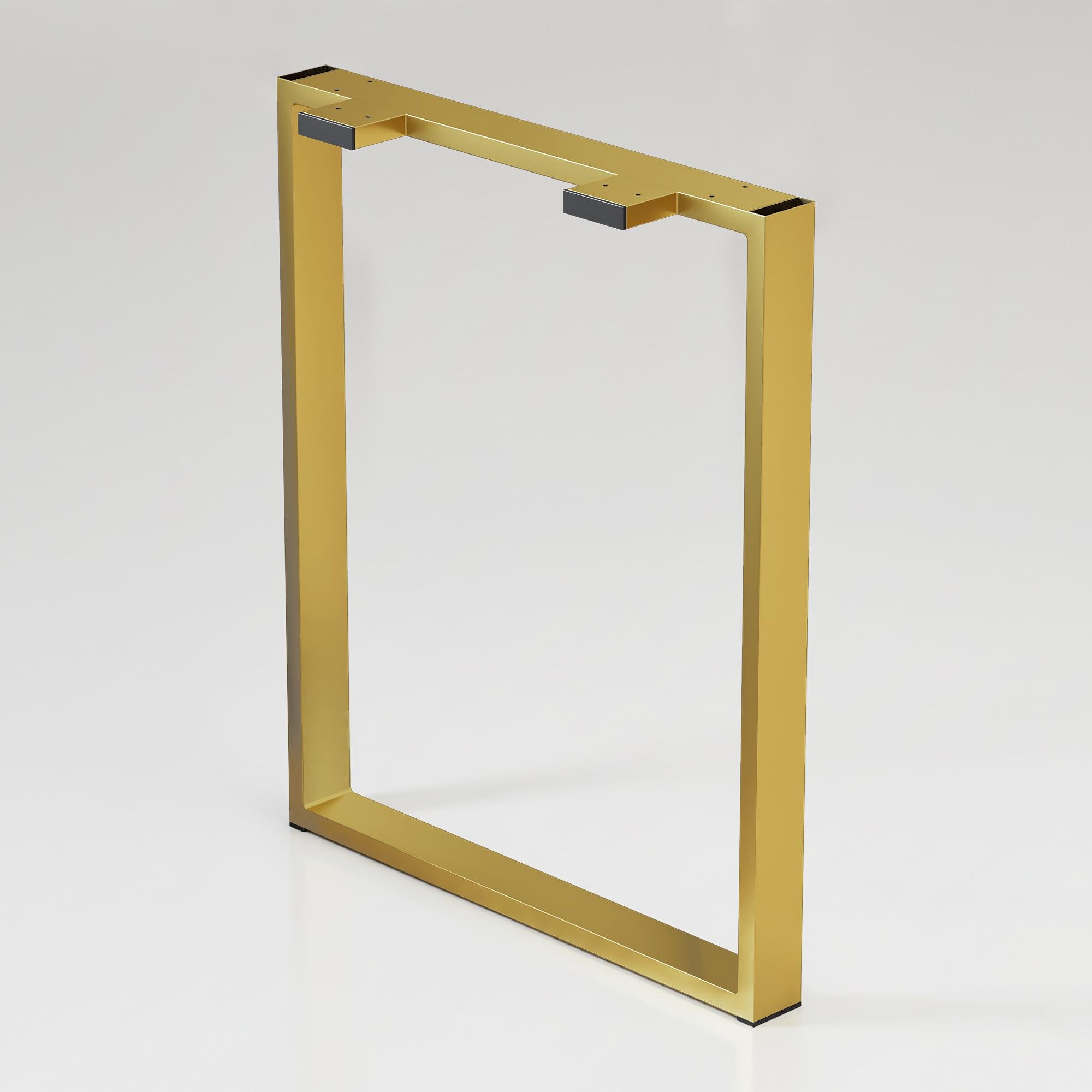 Опора для стола из металла 600х110 мм H 730 мм Золотой (1183)