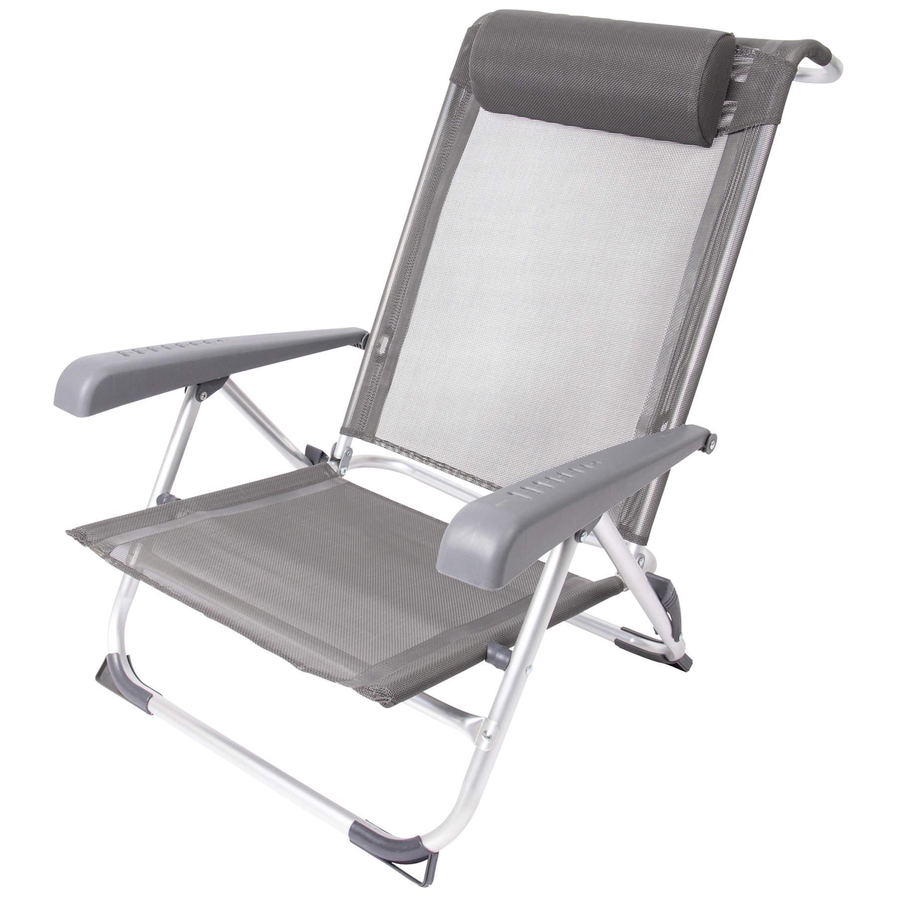 Крісло розкладне Bo-Camp Saint-Tropez Grey (1204796) - фото 4