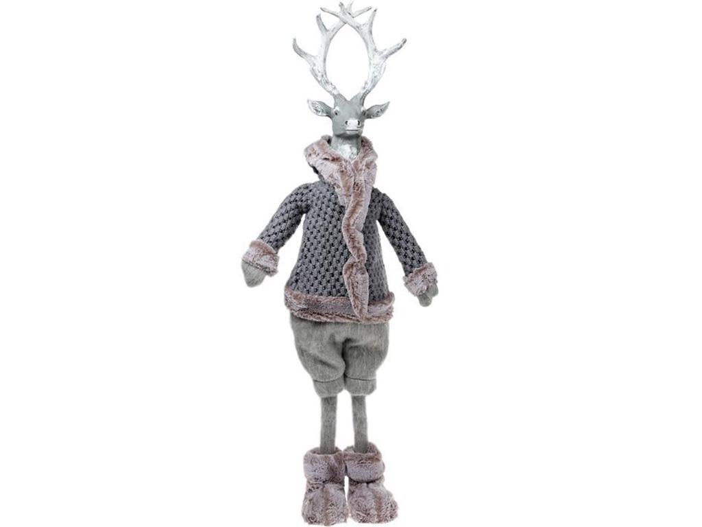 Декоративная фигура Олень в сером пальто 93 см (BD-823-828-A1)