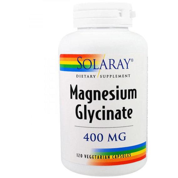 Микроэлемент Магний Solaray Magnesium Glycinate 400 мг 120 Veg Caps