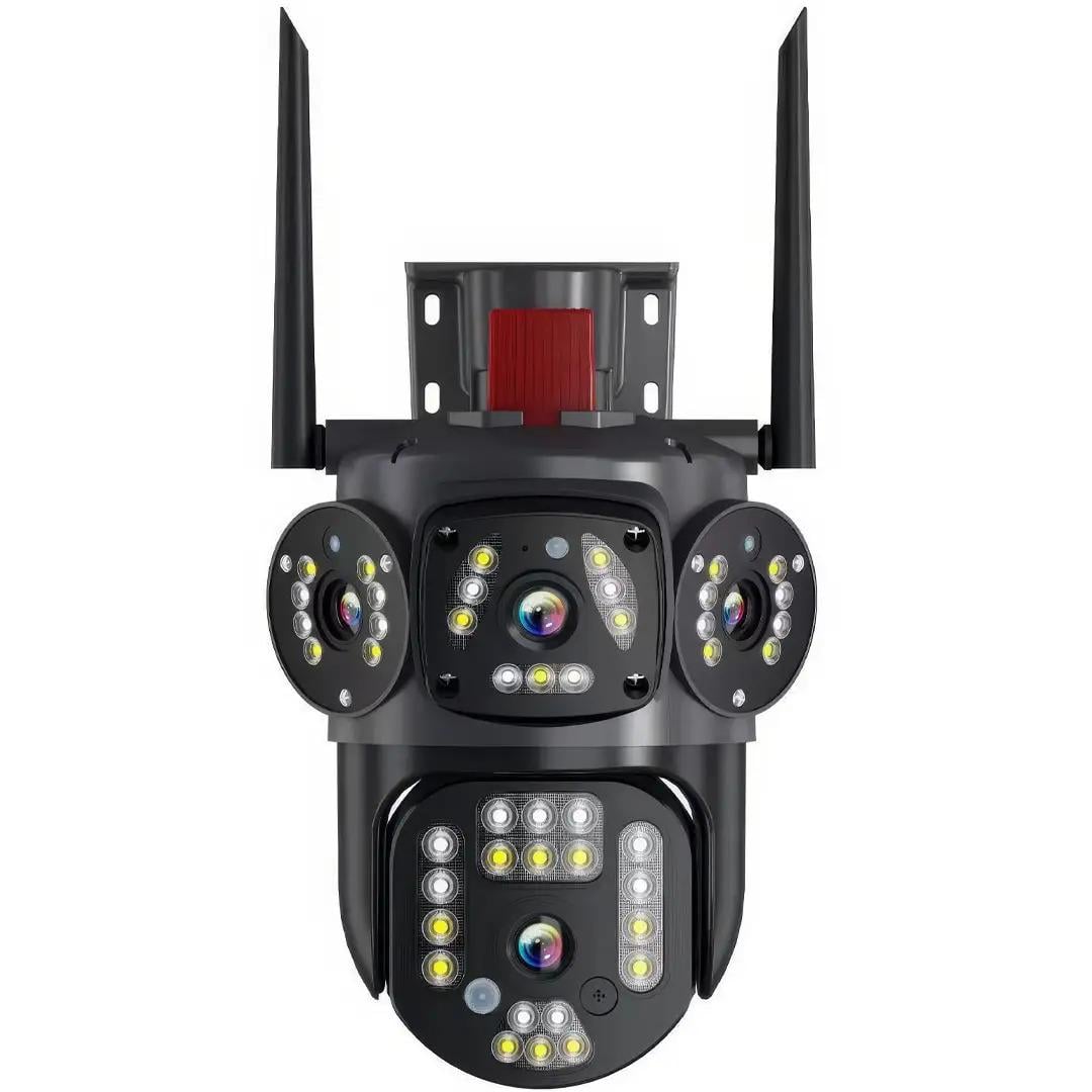 Камера відеоспостереження вулична Smart V30-3L V380 Wi-Fi IP Pro IP66 поворотна 2 об'єктива 4Mpх4Mp (35047740)