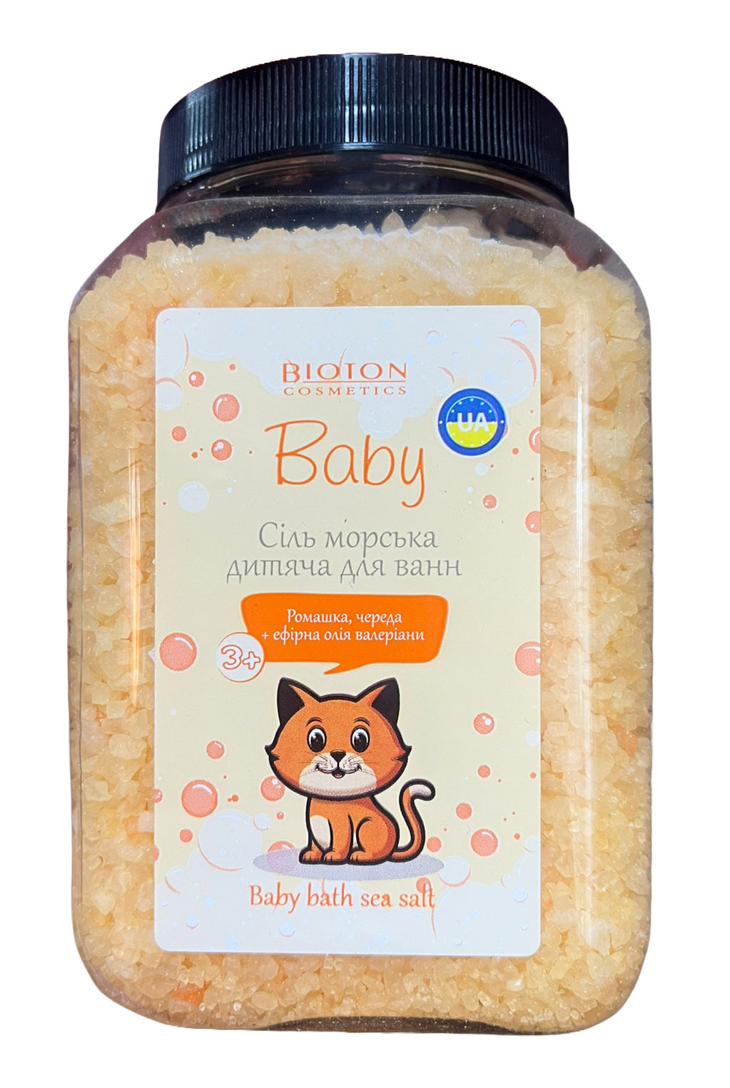 Соль для ванн детская Bioton Baby с экстрактами ромашки и эфирным маслом валерианы 750 г (99571)