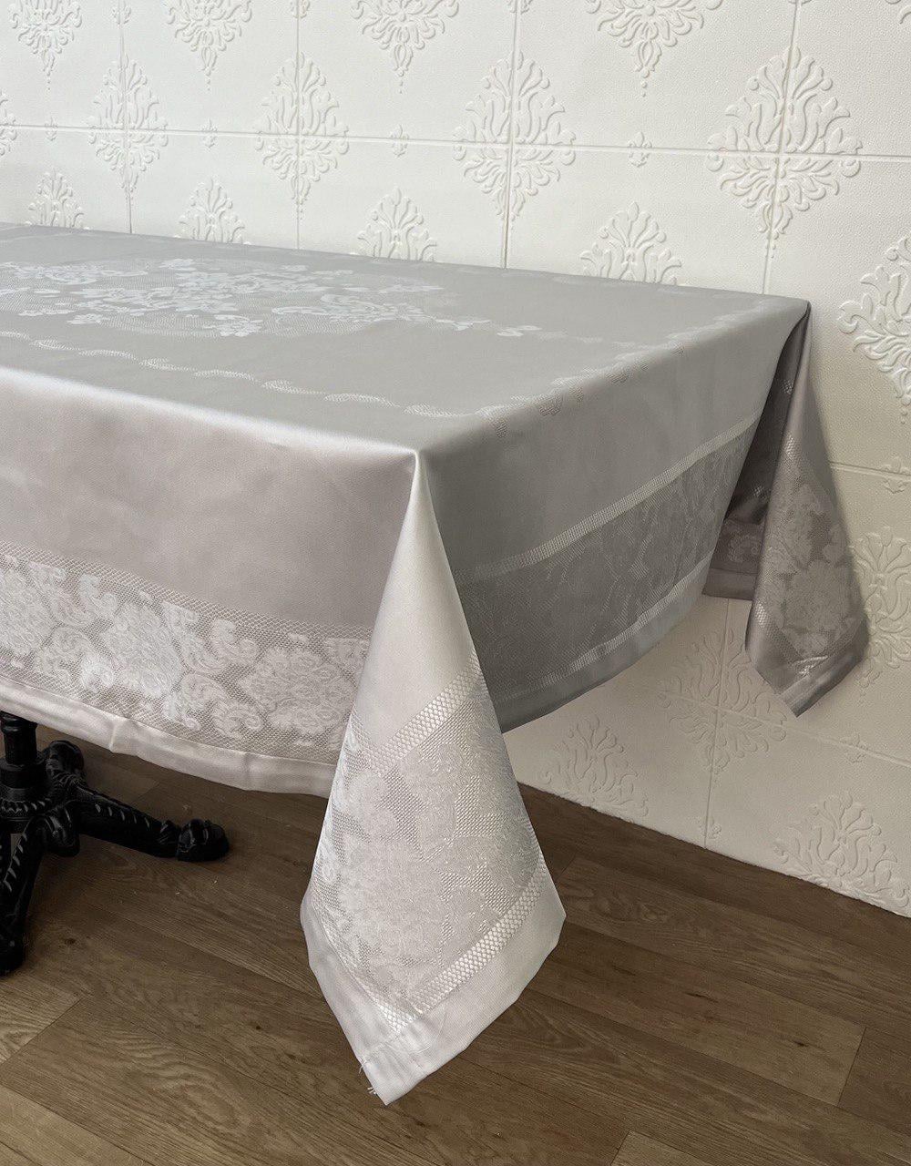 Скатертина тефлонова Masali PVS Jumbo 160x400 см Gri (CN28884)