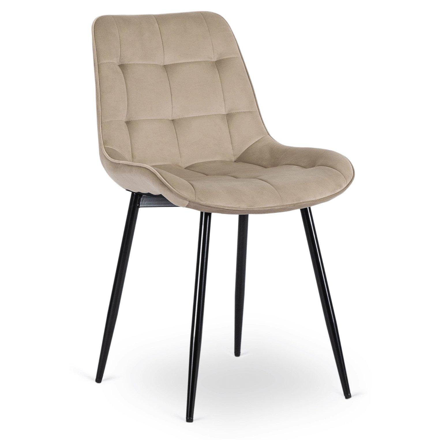 Стілець обідній Mebel Elite CHRIS Welur Бежевий (ME.CHRIS/BZ/CZ/V/K) Стілець обідній Mebel Elite CHRIS Welur Бежевий (ME.CHRIS/BZ/CZ/V/K)