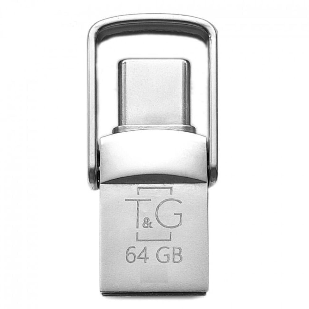 Флеш-память USB T&G OTG Type C металлическая серия 104 64 Гб Стальной (3001624246) Флеш-память USB T&G OTG Type C металлическая серия 104 64 Гб Стальной (3001624246)