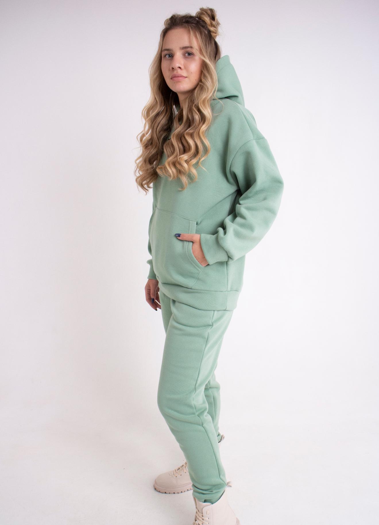 Спортивный костюм женский Олли на флисе р. 48 Мятный - фото 2
