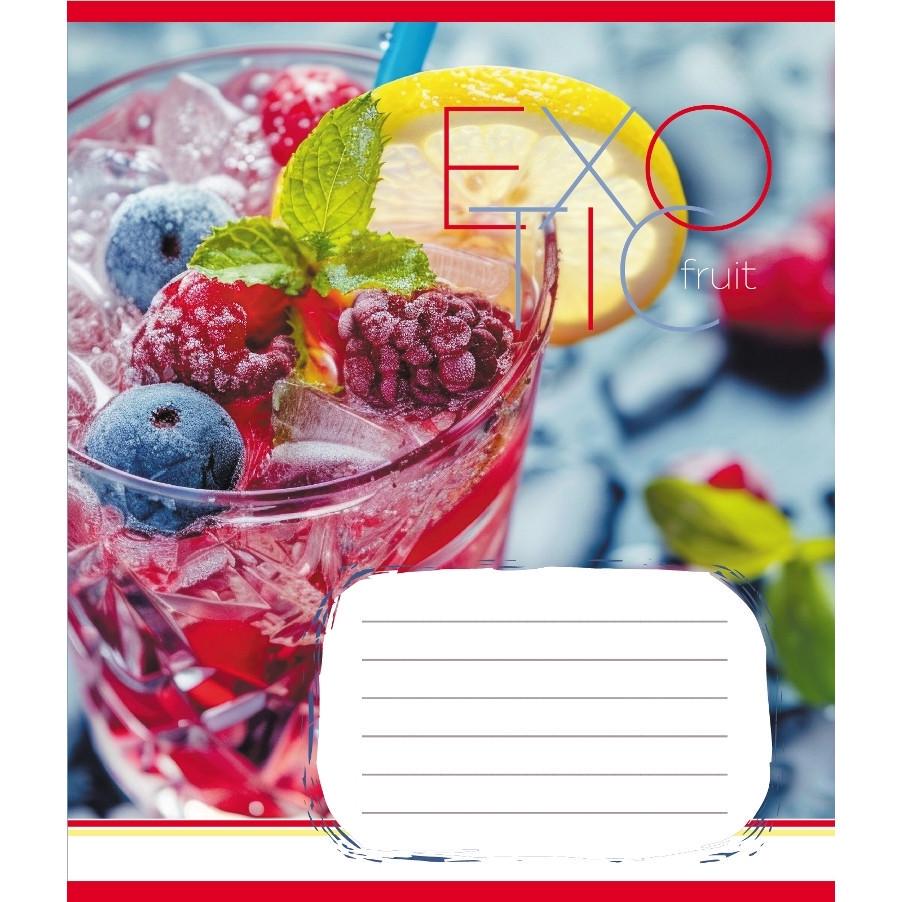 Шкільний зошит Екзотичні фрукти 048-590098K-1 в клітинку 48 аркушів (RLT55347)