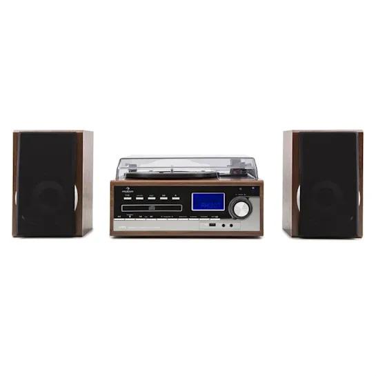 Центр музичний вініловий Auna Deerwood USB/MP3/CD/Tape/FM/AUX (10029158) - фото 2