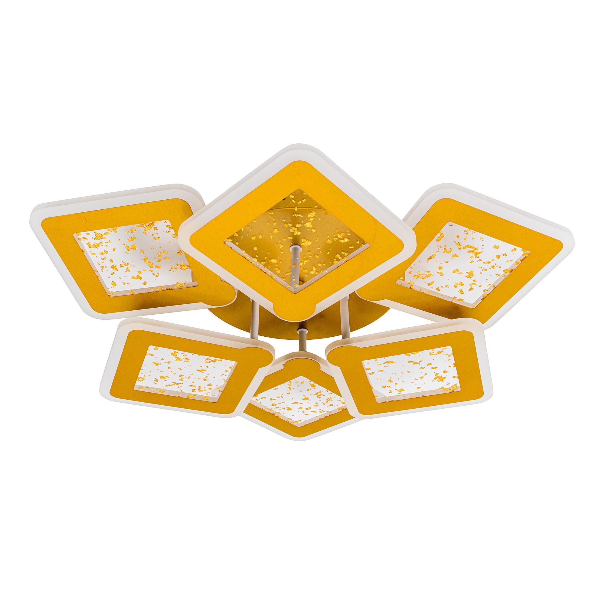 Люстра светодиодная акриловая Valeso V K39977-6 GD с пультом