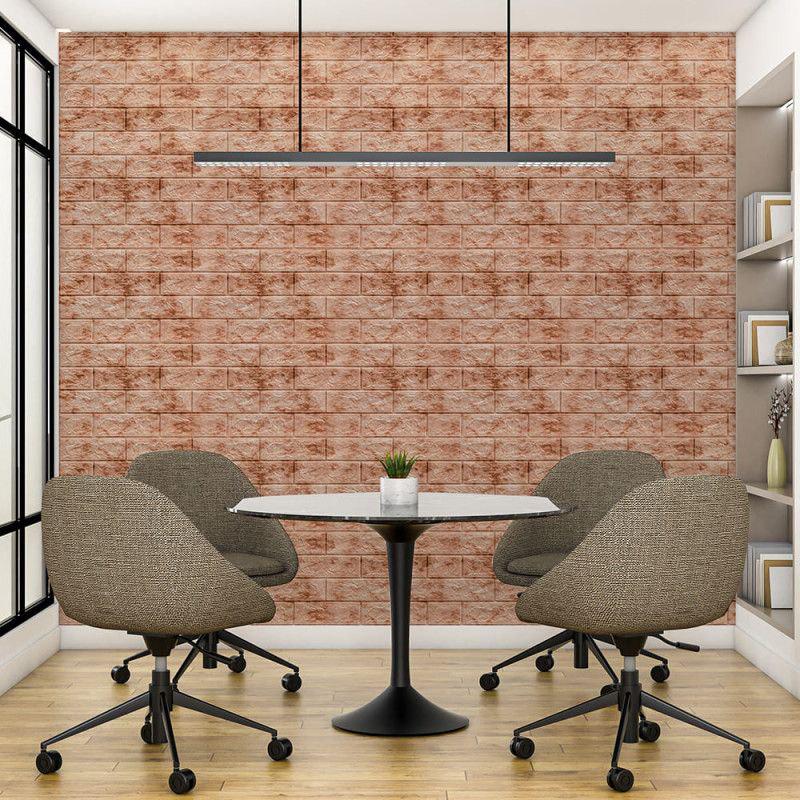 3D-панель декоративна самоклеюча під цеглу 700x770x3 мм Коричневий мрамор (BPN3-043) - фото 5