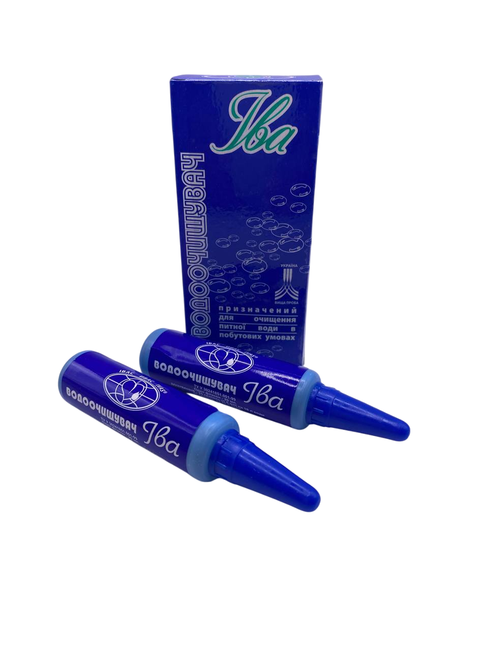 Водоочисник ІВА Івас для ефективного очищення води в польових умовах 20 мл (1004972314)