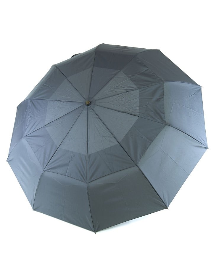 Зонт автомат семейный Parachase №3236 прямая деревянная ручка 10 спиц Серый (64f0a18b2ba930044c2788b5)