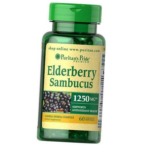 Екстракт Бузини Elderberry Sambucus 1250 60 капс. (71367079)