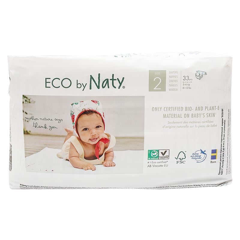 Підгузки Eco by Naty р. 2 від 3 до 6 кг 33 шт.