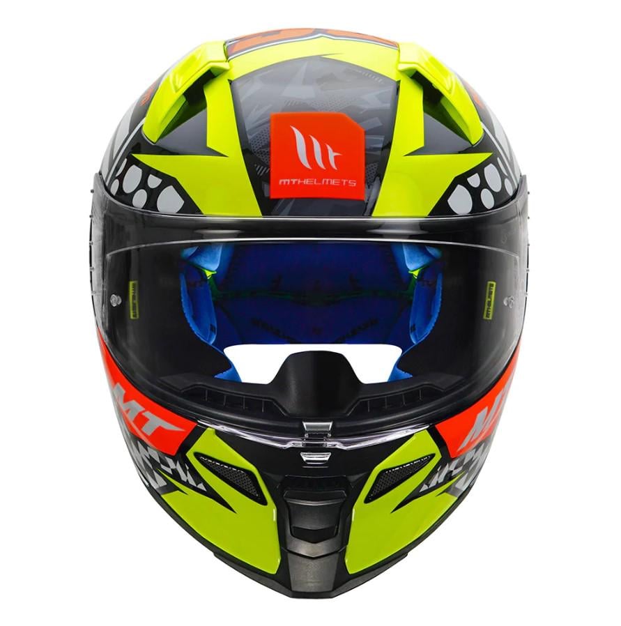 Мотошлем MT HELMETS Revenge 2 S Sergio Garcia A3 ECE2206 XL Gloss Yellow (26663) - фото 4