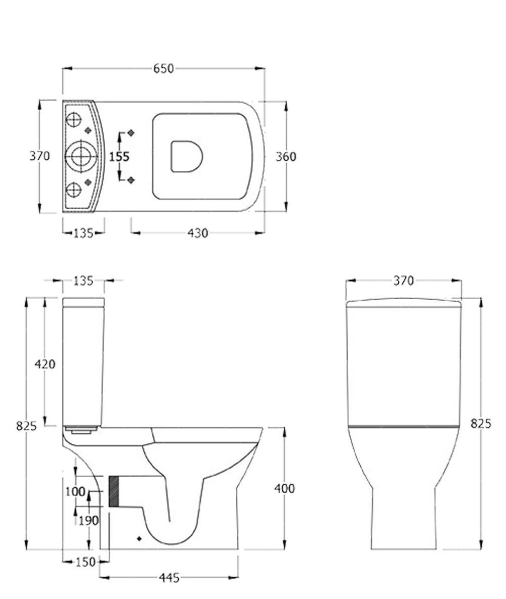 Комплект RAK Ceramics Summit RAK0037 из унитаза/бачка/крышки Белый (900153) - фото 4