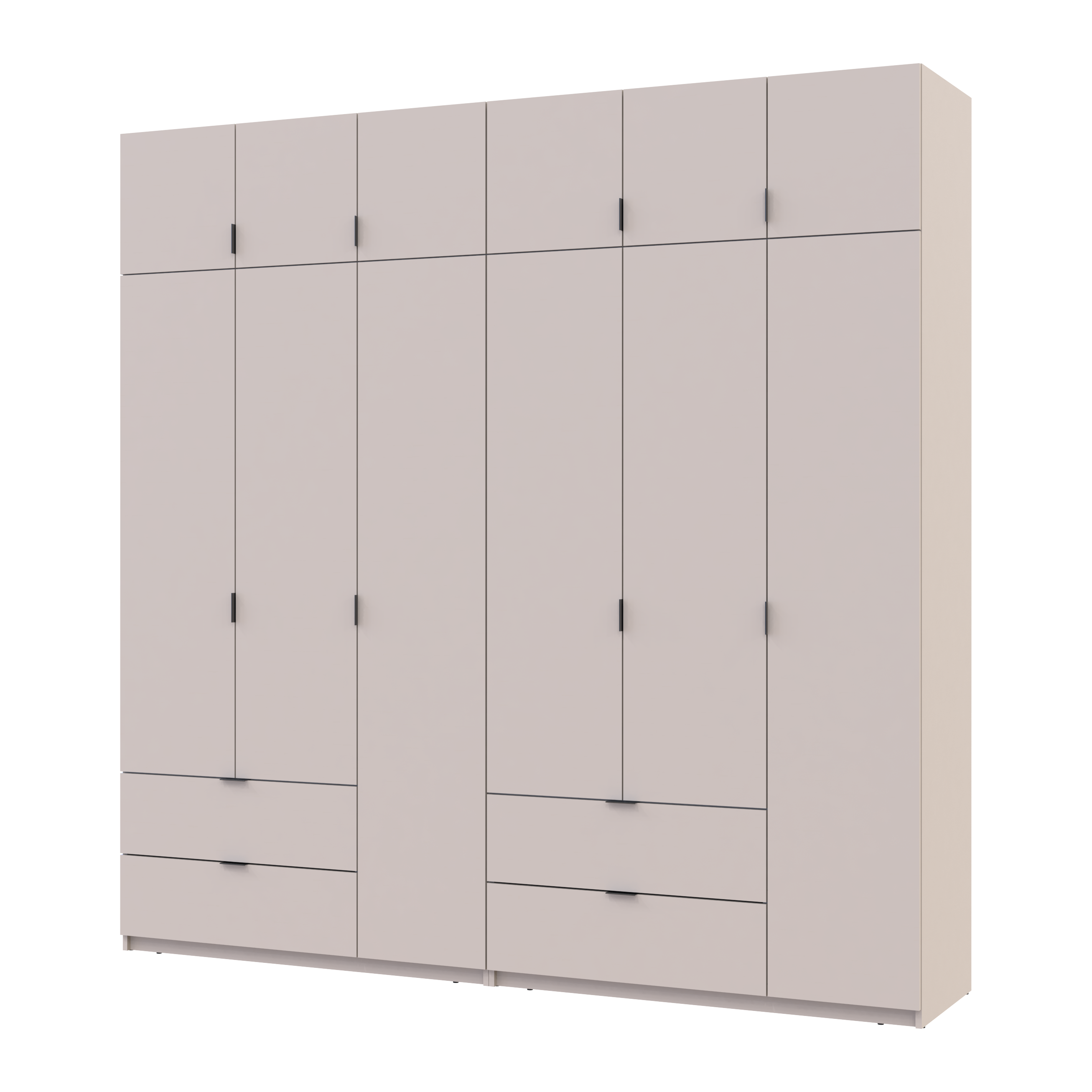 Комплект Лукас 3+3 ДСП 240х50х240 см Кашемир (42005108)